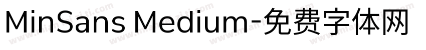 MinSans Medium字体转换